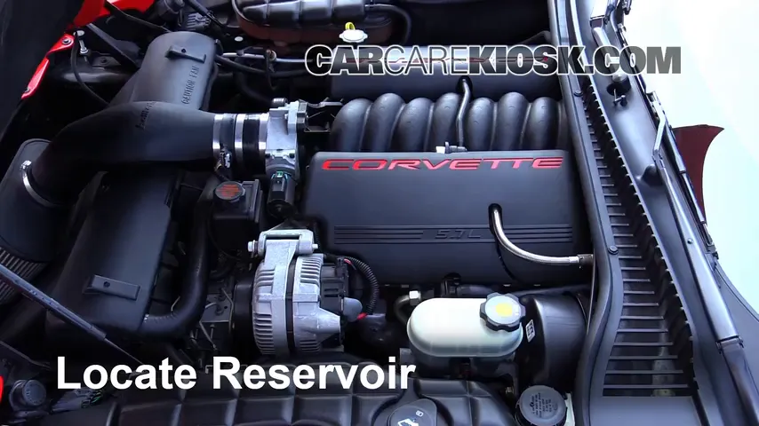 2002 Chevrolet Corvette 5.7L V8 Convertible Líquido limpiaparabrisas Agregar líquido